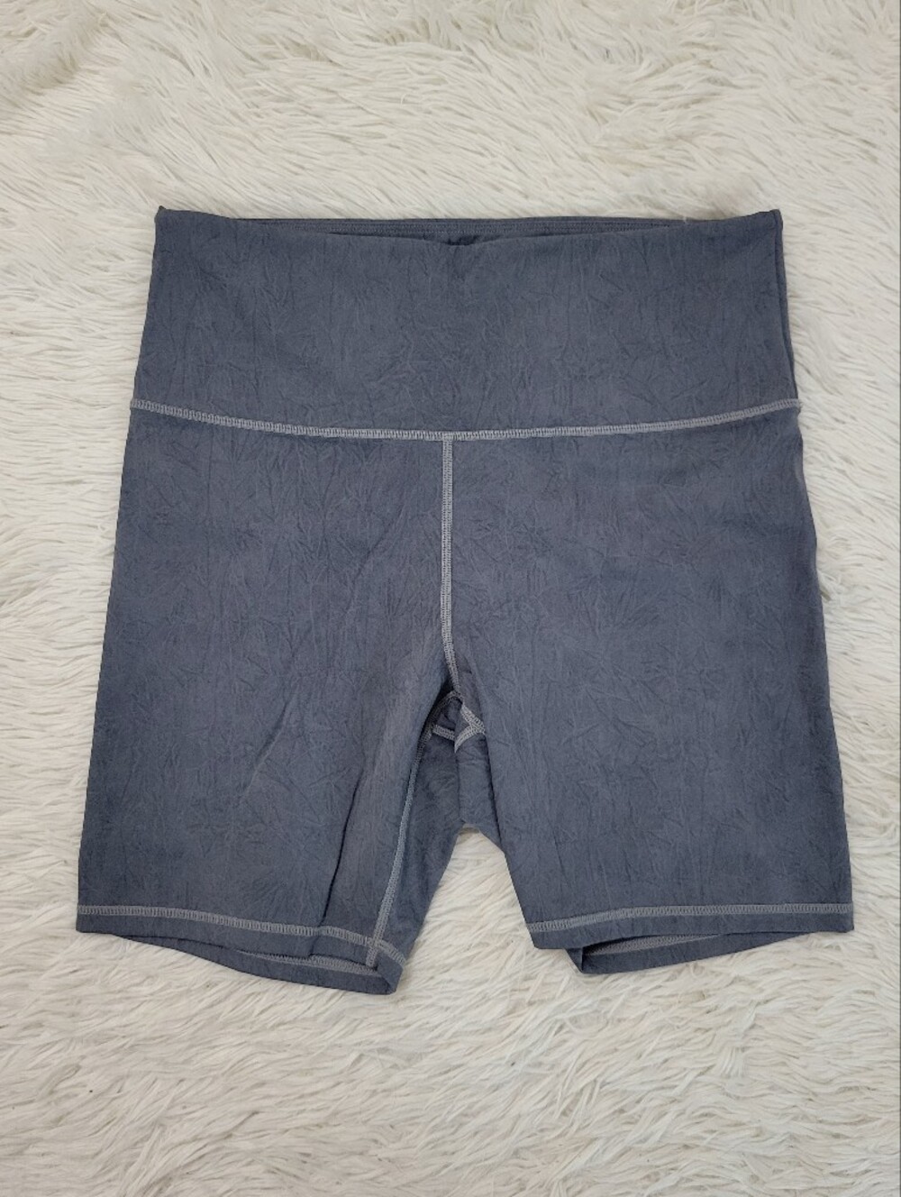 Zyia Active XL Biker Shorts Gray Design High Rise Stretch Bicycle Bike